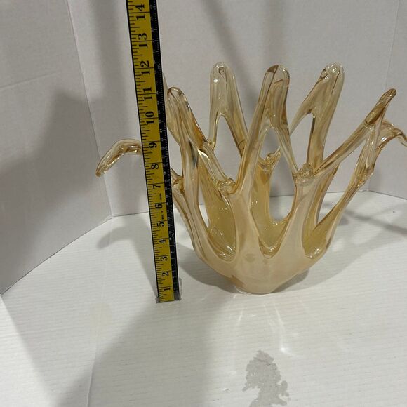 Vintage Italian Murano Style Art Glass Centerpiece Handmade in Italy - Picture 9 of 9